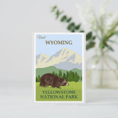 Carte Postale Visitez le Wyoming, le parc national de Yellowston (Debout devant)