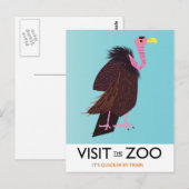 Carte Postale Visitez le Zoo (Devant / Derrière)