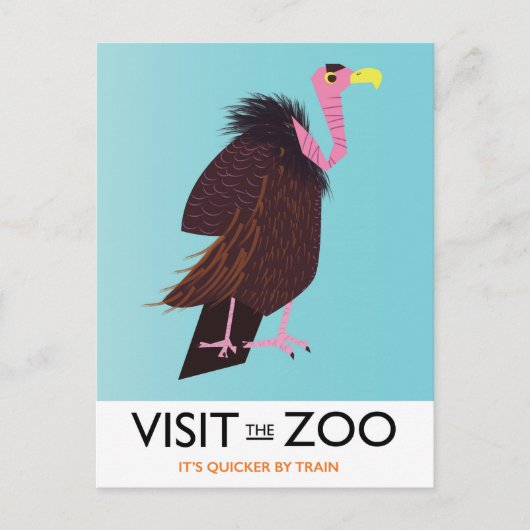 Carte Postale Visitez le Zoo (Devant)