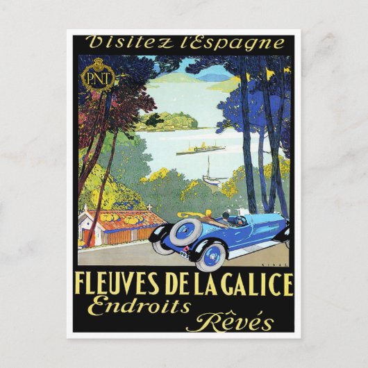 Carte Postale Visitez l'Espagne voyage vintage (Devant)