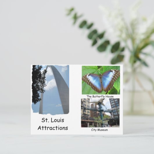 Carte Postale Visitez St. Louis. (Debout devant)