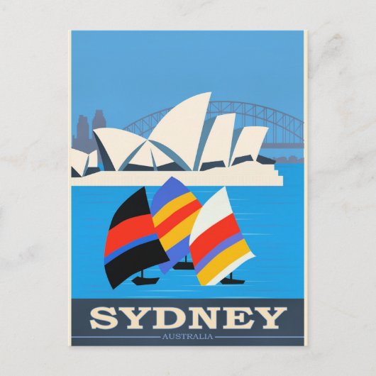 Carte Postale Visitez Sydney, Australie (Devant)
