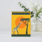 Carte Postale Visitez Tanzania Vintage (Debout devant)