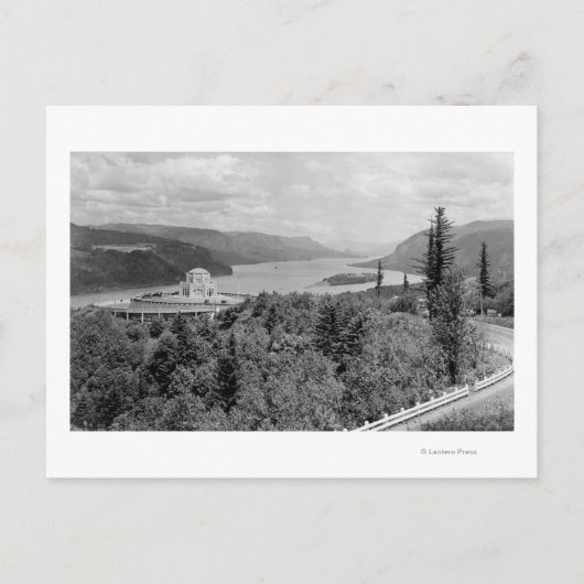 Carte Postale Vista House & Crown Point sur Columbia River (Devant)