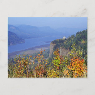 Carte Postale Vista House, haut sur Crown Point à la bouche