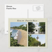 Carte Postale Vistas de Rincon Porto Rico (Devant / Derrière)