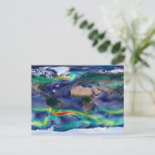 Carte Postale Visualisation Des Vents Mondiaux. (Debout devant)