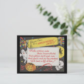 Carte Postale Vitage Éffrayant Halloween 4 (Debout devant)