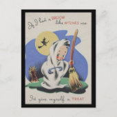 Carte Postale Vitage Éffrayant Halloween 5 (Devant)