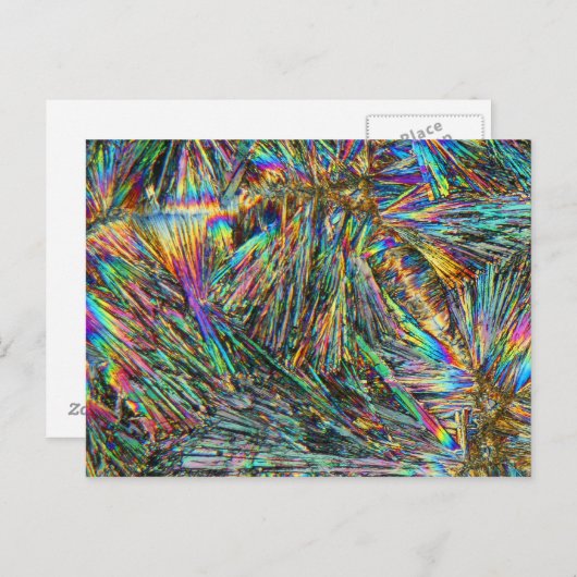 Carte Postale Vitamine B au microscope (Devant / Derrière)