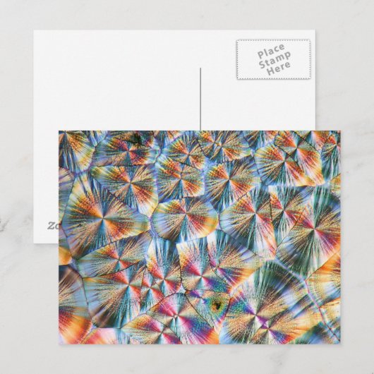 Carte Postale Vitamine C au microscope (Devant / Derrière)