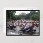 Carte Postale vitesse de trafic de hanoi (Devant / Derrière)
