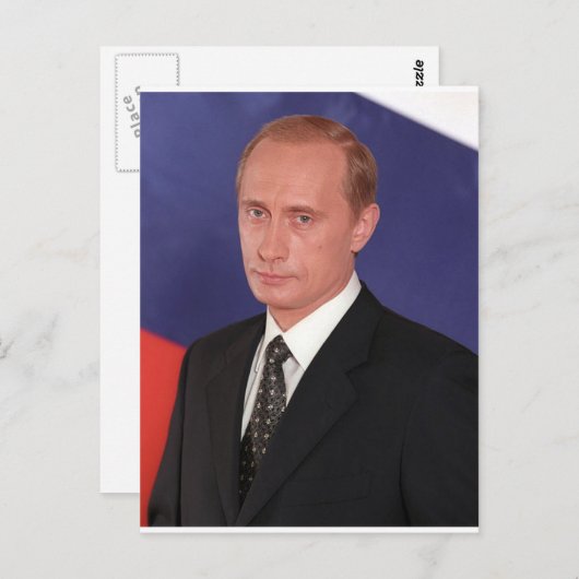 Carte Postale Vitesse de Vladimir Poutine (Devant / Derrière)