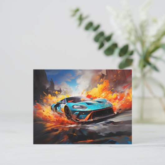 Carte Postale Vitesse future (Debout devant)