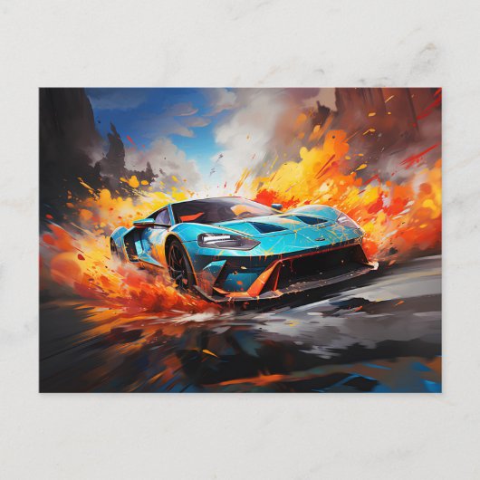 Carte Postale Vitesse future (Devant)