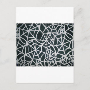 Carte Postale Vitesse Web Gothique Gras Noir Blanc Toile d'Araig
