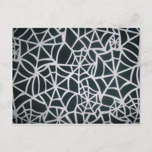 Carte Postale Vitesse Web Gothique Gras Noir Blanc Toile d'Araig