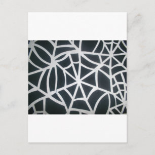 Carte Postale Vitesse Web Gothique Gras Noir Blanc Toile d'Araig