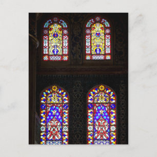 Carte Postale Vitrages Bleus Mosquée