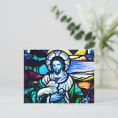 Carte Postale Vitrail de Jésus (Debout devant)