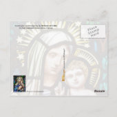Carte Postale Vitrail de Madonna et Child (Dos)