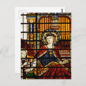 Carte Postale Vitrail de Saint Cecilia (Devant / Derrière)