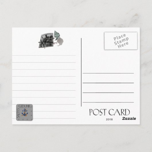 Carte Postale Vitrail - St. Mere Eglise (Dos)