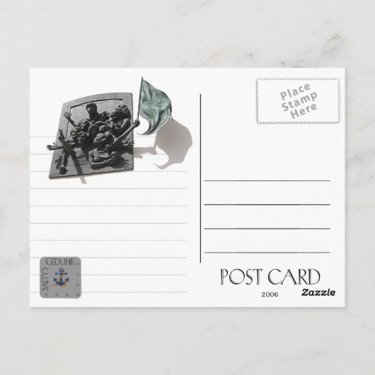 Carte Postale Vitrail - St. Mere Eglise (Dos)