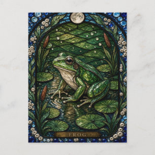 Carte Postale Vitraux Illumina Bord de Mare aux Grenouilles