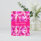 Carte Postale Vitre de couleur rose (Debout devant)