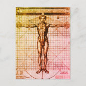 Carte Postale Vitruvian Man (Vitruvius : De architectura) (Devant)