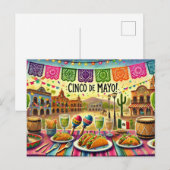 Carte Postale Viva Cinco de Mayo !, (Devant / Derrière)