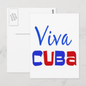 Carte Postale Viva Cuba (Devant / Derrière)