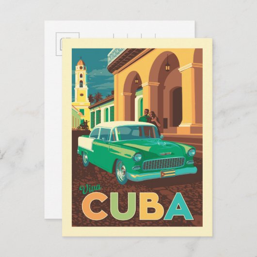 Carte Postale Viva Cuba (Devant / Derrière)