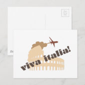 Carte Postale Viva Italia (Devant / Derrière)