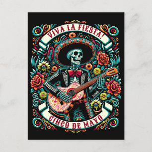 Carte Postale Viva La Fiesta ! Design Cinco de Mayo