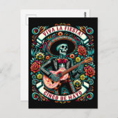 Carte Postale Viva La Fiesta ! Design Cinco de Mayo (Devant / Derrière)