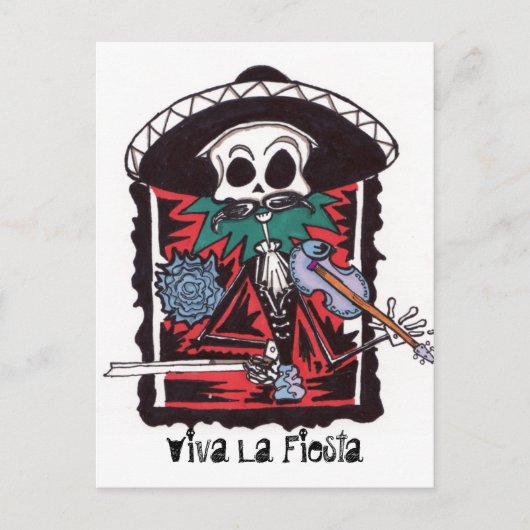 Carte Postale Viva La Fiestga (Devant)