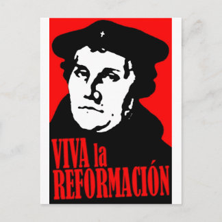 Carte Postale Viva la Réformacion LUTHER