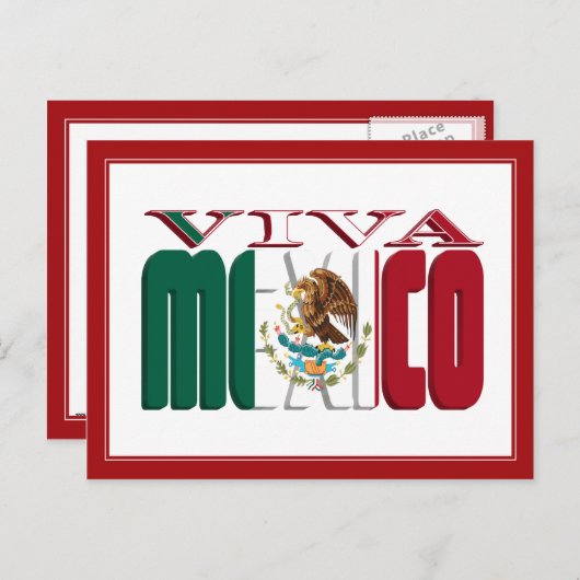 CARTE POSTALE VIVA MEXICO (Devant / Derrière)