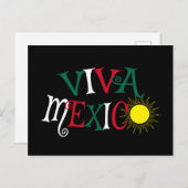 Carte Postale Viva Mexico (Devant / Derrière)