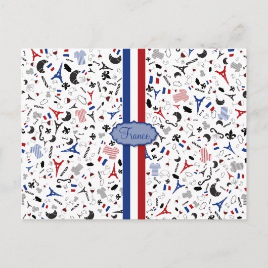 Carte Postale Vive la France (Devant)