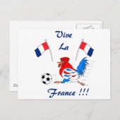 Carte Postale Vive La France (Devant / Derrière)