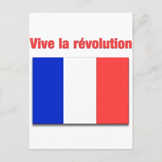 Carte Postale Vive la révolution (Devant)