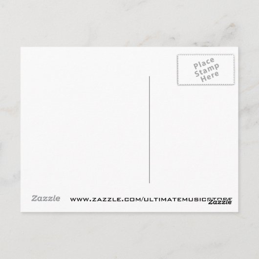 CARTE POSTALE VIVENT LONGTEMPS ROCK-N-ROLL (Dos)