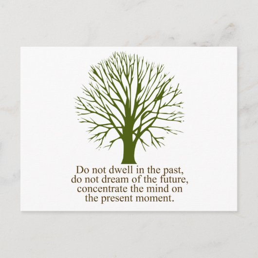 Carte Postale Vivez dans le moment présent (Devant)