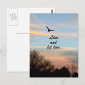 Carte Postale Vivez et laissez vivre (Devant / Derrière)