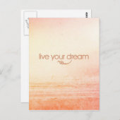 Carte Postale Vivez votre rêve (Devant / Derrière)