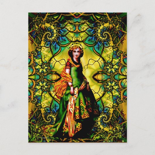 Carte Postale Vivian, Déesse De Woodland Mystique (Devant)