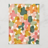 Carte Postale Vivid Camo Blobs Coussin (Devant)